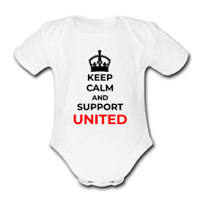 man@ utd KEEP CALM Babygrow Baby vest grow bodysuit Football MANCHESTER@ united