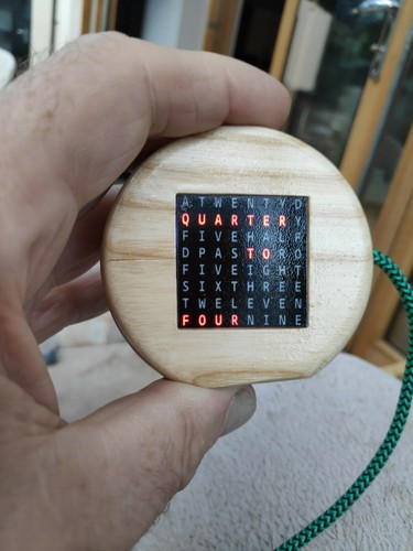 Miniature word clock set - , in