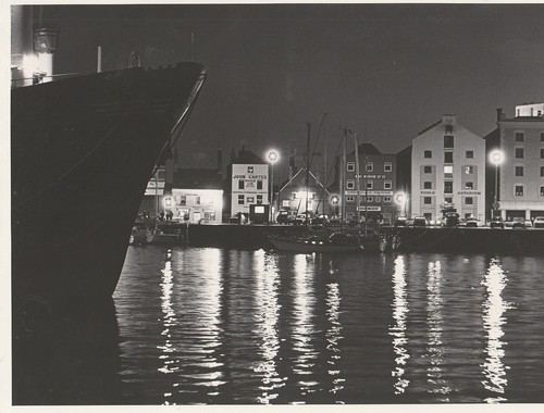 Poole quay night - night, 1983