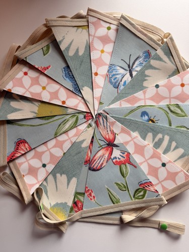 Handmade oilcloth bunting - oilcloth,