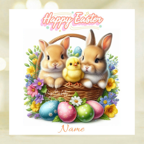 Personalised cute bunny - bunny, &