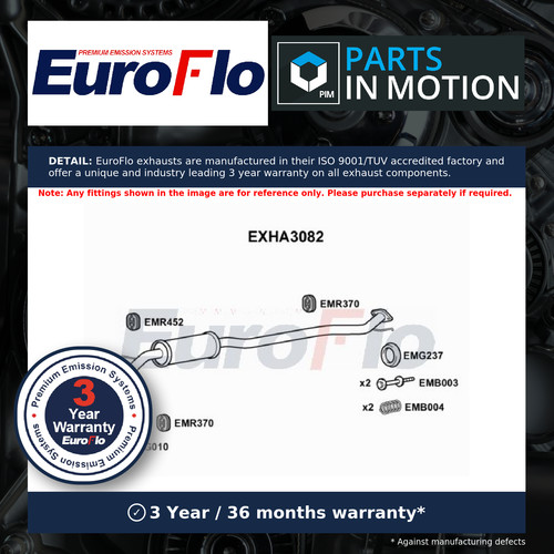 Exhaust centre box - centre,