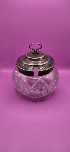 Vintage glass sugar - vintage, bowl