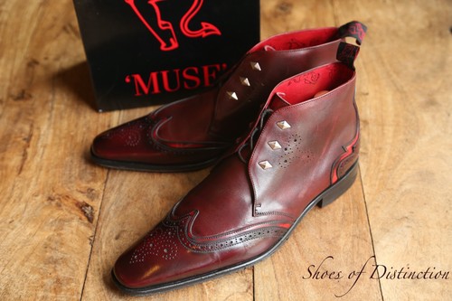 Jeffery west burgundy - burgundy, leather