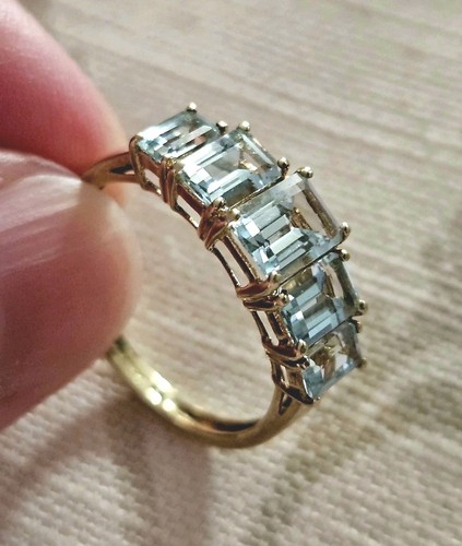 58ct aquamarine 9ct yellow - 9ct,