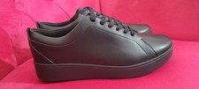 Fitflop Size 5.5 Ralley Trainers All Black Bnwob