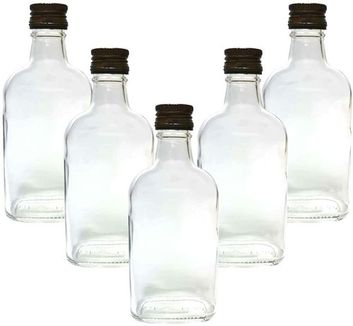 Flask glass bottles - 200, ml