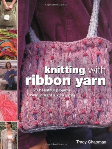 Knitting with ribbon - with,