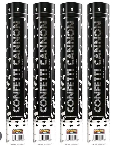 Confetti cannons silver - cannons,