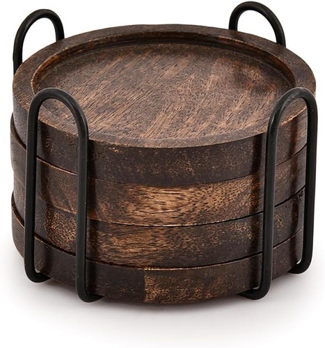 Samhita mango wood coasters - samhita,