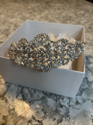 Tiara women pearl floral - tiara,