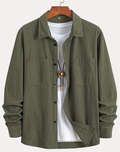 Men corduroy jacket fashion - jacket,