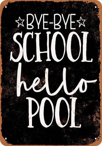 Metal sign bye - -,