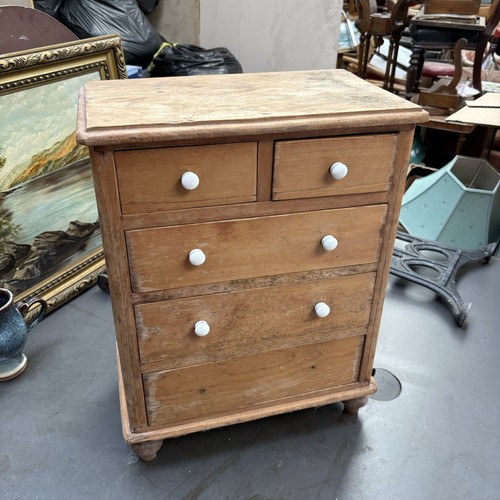 Antique rustic pine chest - antique, of