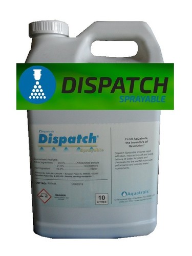 Aquatrols dispatch spray 10lt - dispatch,