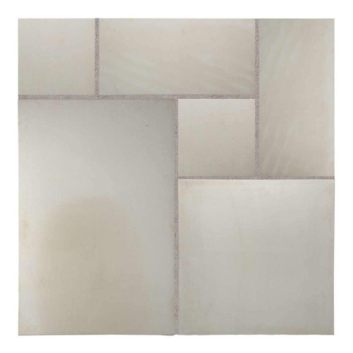 Beige smooth sandstone mixed - beige,