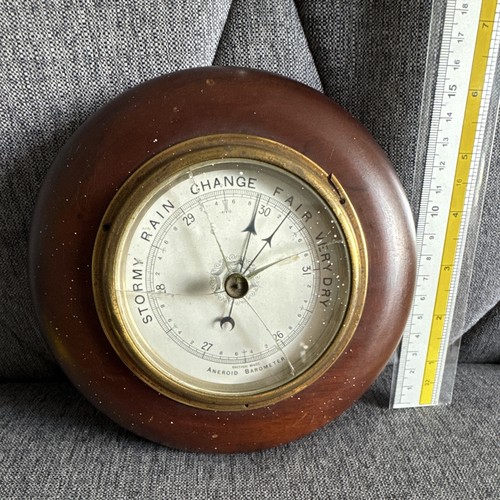 Vintage aneroid wall barometer - aneroid,