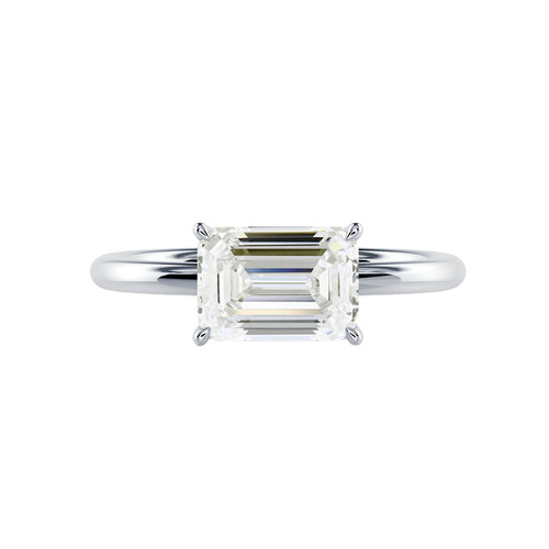 14k white gold - engagement, ring
