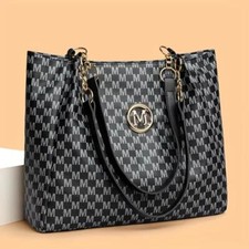 Women large leather tote - large,
