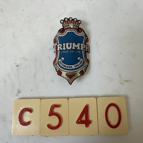 Vintage triumph head tube - head,