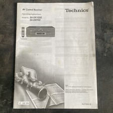 Technics operating instruction - technics,