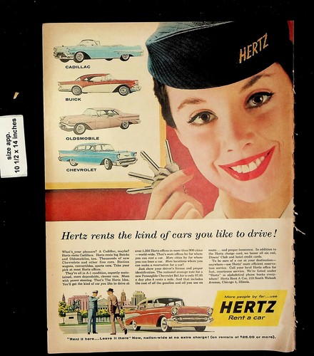 1957 hertz rent car - 1957, a