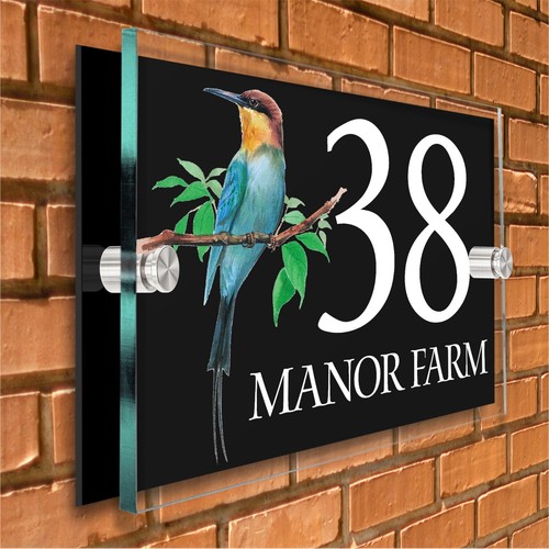 Personalised house sign door - sign,
