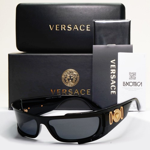 Versace sunglasses black gold - versace,