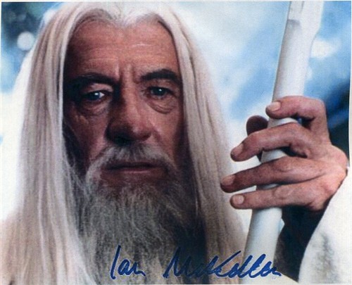 Ian mckellen signed photograph - signed,