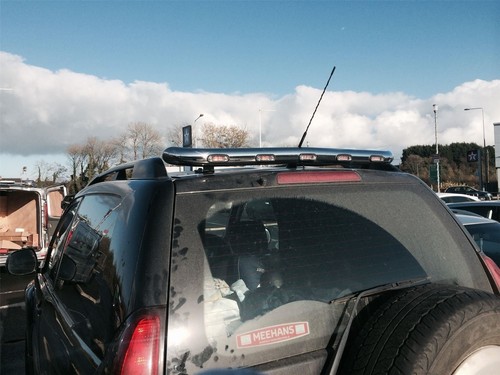 Rear roof bar - +, leds