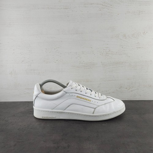 Dsquared white leather