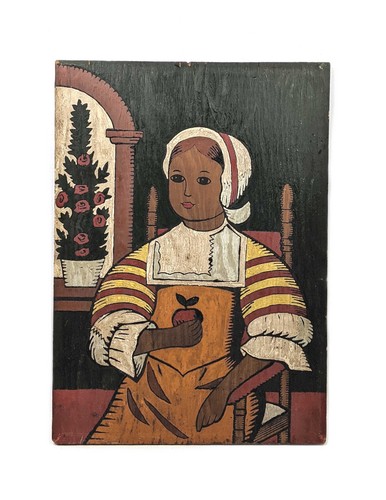Vintage naive primitive - primitive, folk