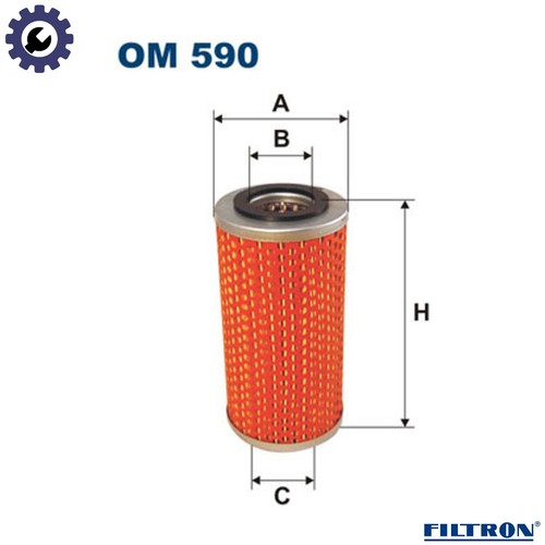 Oil filter 590 for - for, skoda