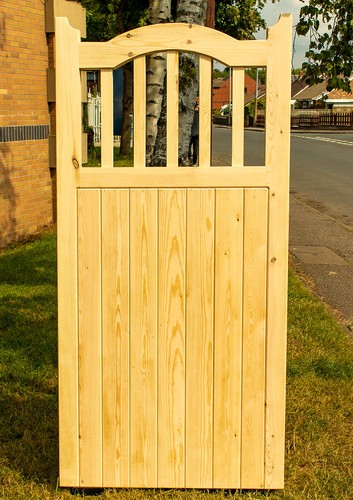 Wooden garden gate - garden,