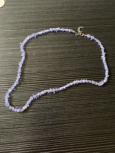 Tanzanite quartz 57cm necklace - tanzanite,