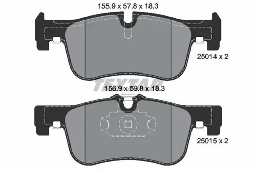 Brake pads 2501401 textar for - pads,