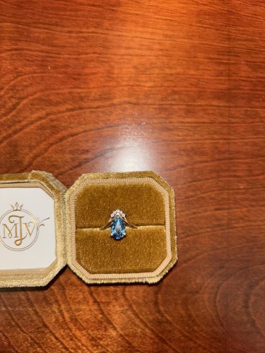 Antique 14k aquamarine - antique,
