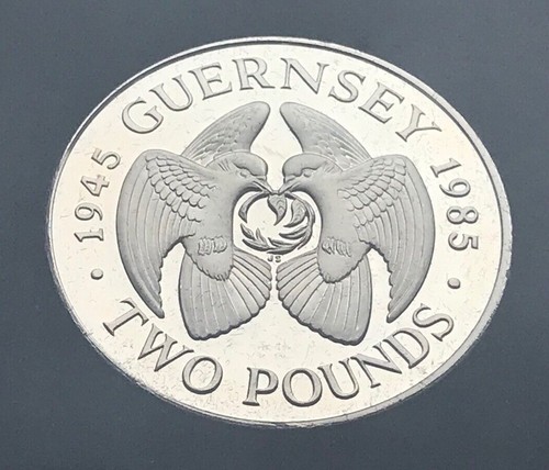 Guernsey pound proof - pound, 1985