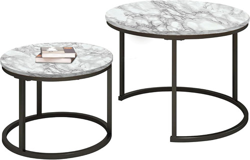 Nesting coffee tables set - coffee,