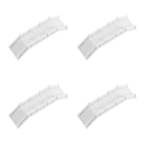 White plastic mini bridge - white,