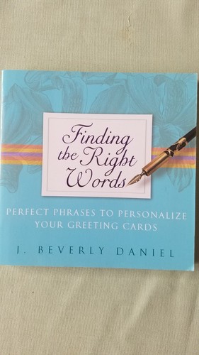Finding the right words - finding,