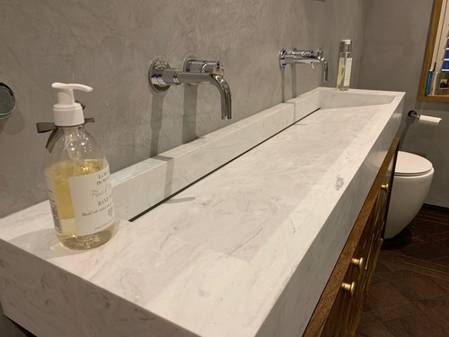 Luxury corian wall - corian, wall-hung