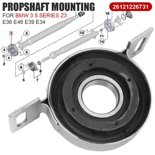 Propshaft mount centre - centre, bearing