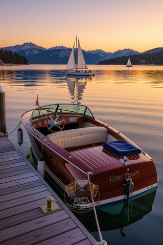 Wooden chris craft - chris-craft, runabout
