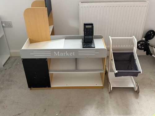 Wooden pretend play - play, market