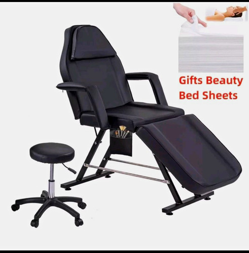 Black reclining massage - reclining, chair