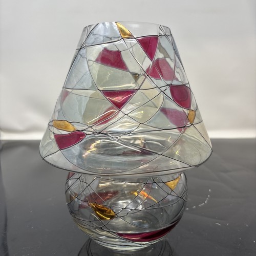 Vtg partylite glass mosaic - vtg,