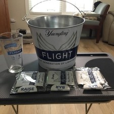 Yuengling flight beer - beer, ice
