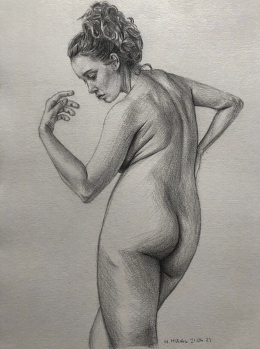 Original graphite drawing - original,