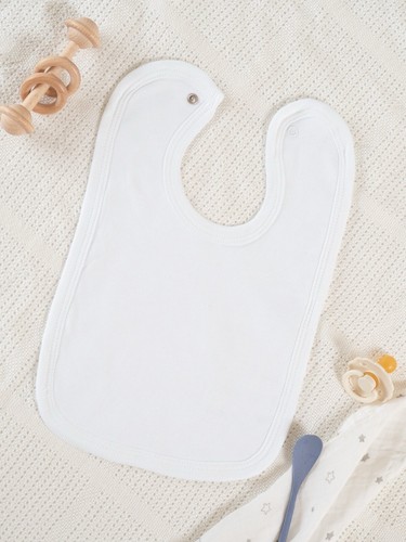Baby bibs white - -,